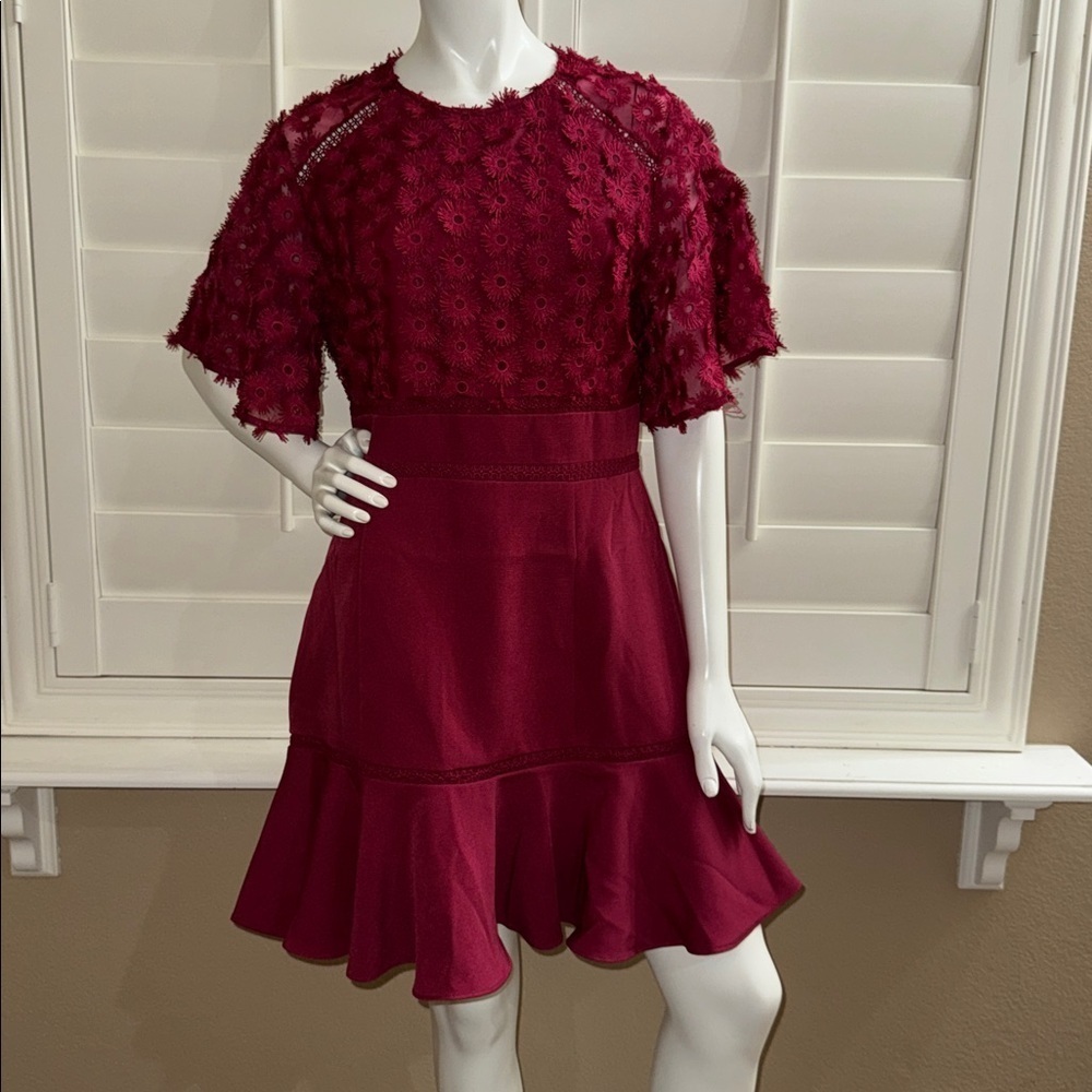 Keepsake Rosabelle Anywhere Mini Dress Raspberry